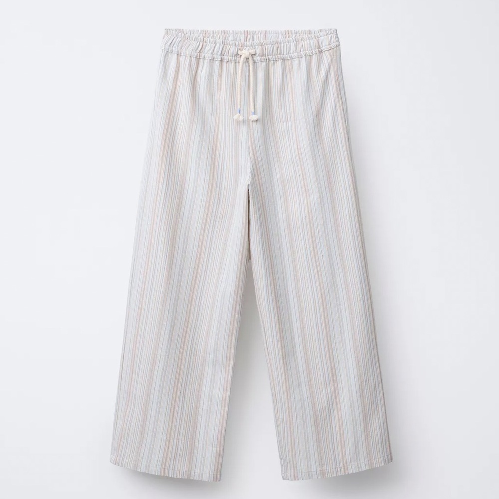 ZARA Striped Straight Leg Pants
